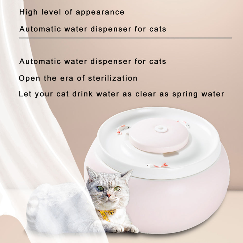 Heating ceramic pet water dispenser winter constant temperature heating automatic circulation pet water dispenser WY010