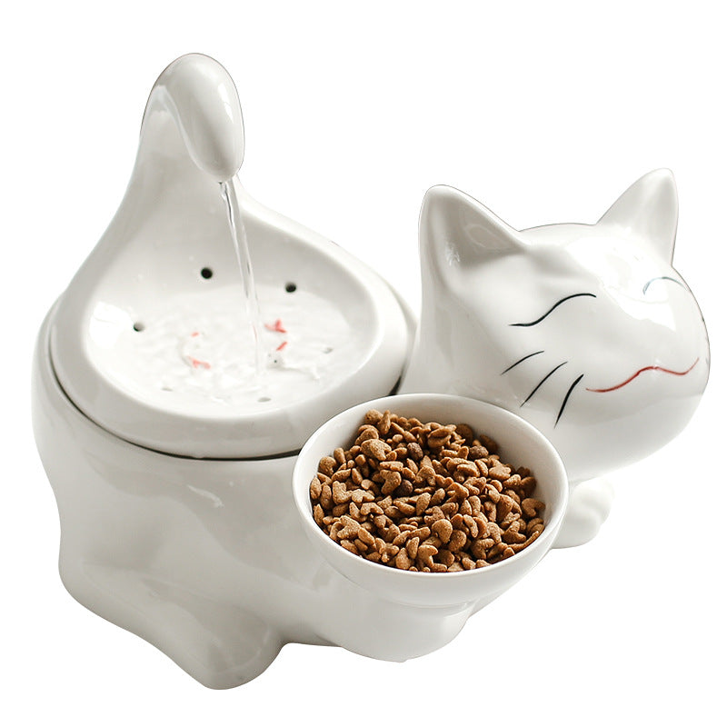 Pet water dispenser ceramic cat water dispenser